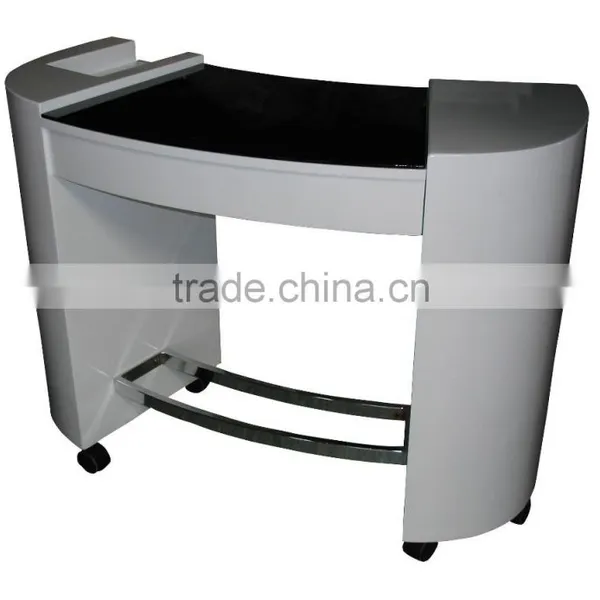 LNE-032 Manicure Table, Nail Desk,Nail Table Nail Salon Manicure Table With Polish Holder Cabinet photo-2