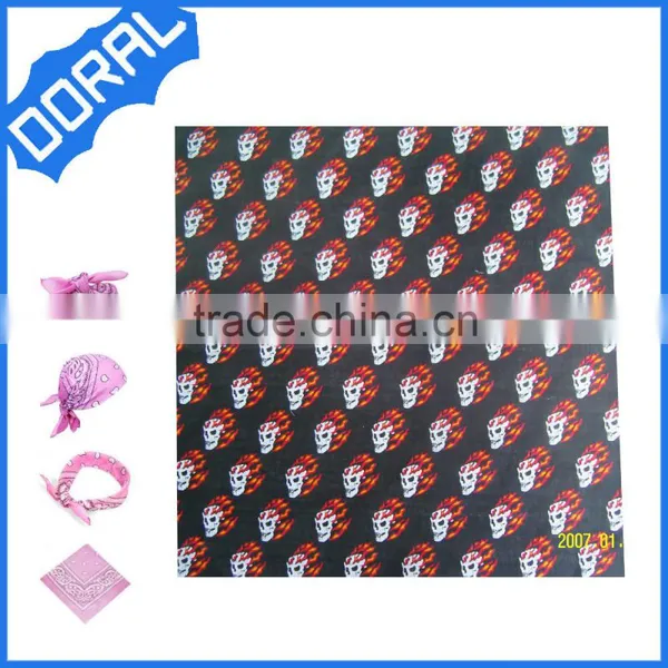 Customized Design Your Own Logo Square Cotton Bandana photo-4