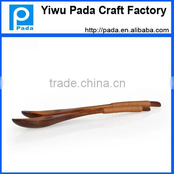 Handmade Natural Wooden Coffee Tea Spoon Kusunoki Lines Long Handle Mixing Spoon 18*2.7cm photo-3