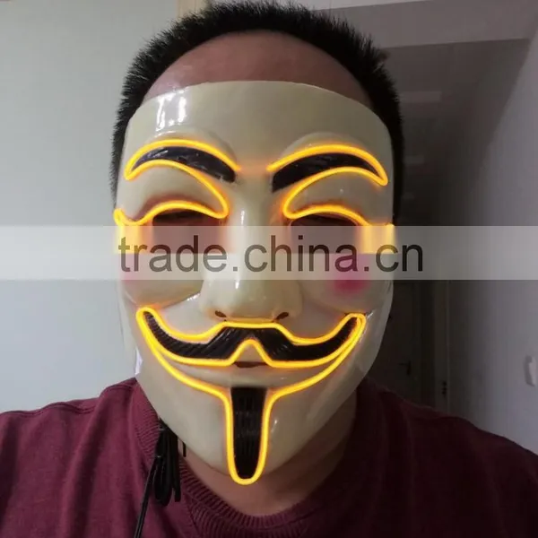 EL WIRE Mask / el Wire Party Mask / el Flashing Mask photo-3