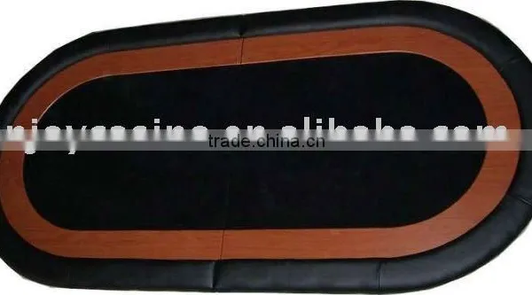 Great Two-foldable Poker Table Top With Luxury Inartificial Wood Armrest