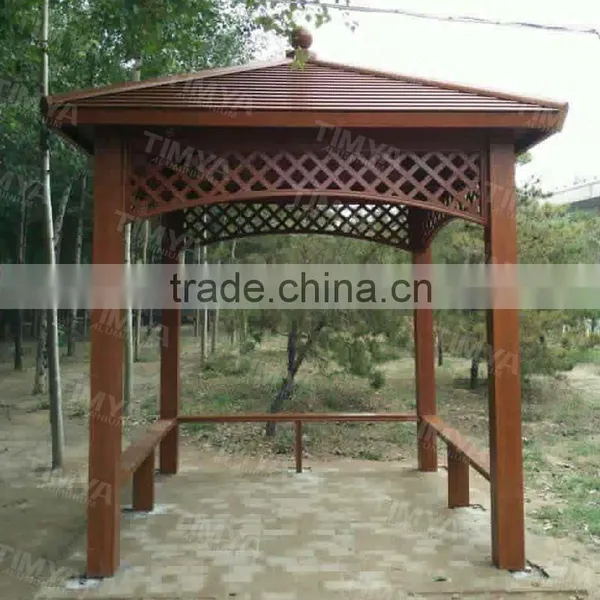 Outdoor Aluminum Antique Metal Garden Gazebo With Metal Roof photo-2