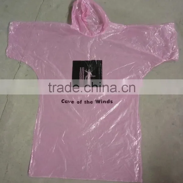 Emergency Rain Coat With Logo Print on it Promotional One Time Raincoat photo-4