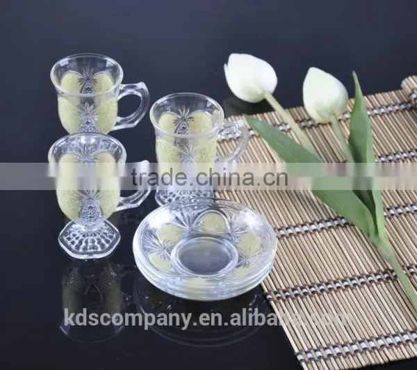 6PCS Set Glass Tea Mug With Holder photo-4