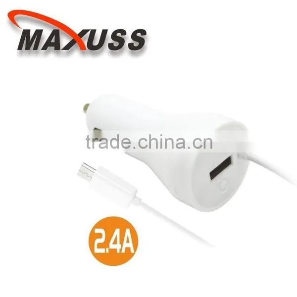 C101 USB Car Charger With Cable 2.4A