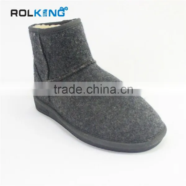 Knee Fashion 100% Wool Felt Boots,woman Shoes photo-3