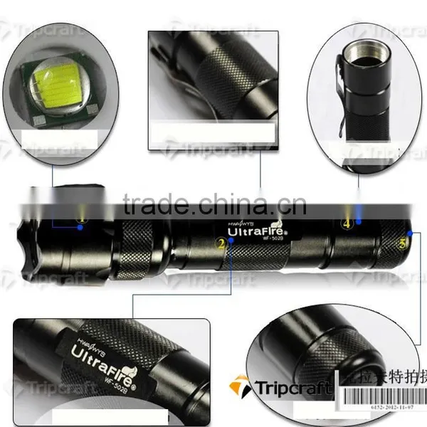 Waterproof c Ree Xm-l t6 Led Flashlight 502b High Power Police Flash Light photo-6