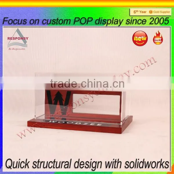 Countertop Sunglasses Display Rack Made From Bamboo and Acrylic photo-2