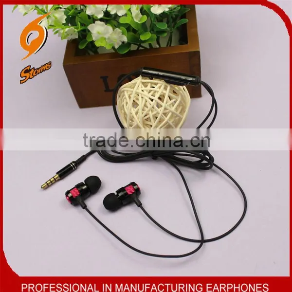 Hot Selling Wired Metallic High Qualtiy Stereo Earbuds With Mic for Music/phone Call photo-6