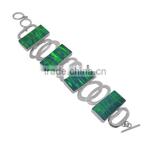 Trending Hot Products 925 Sterling Silver Opal Bracelet photo-4