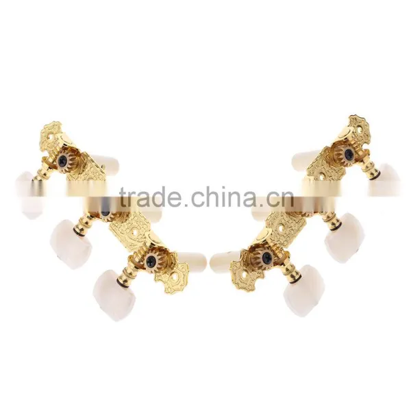 2pcs(Left + Right) Classical Guitar Tuning Key Plated Peg Tuner Machine Head String Tuner photo-3
