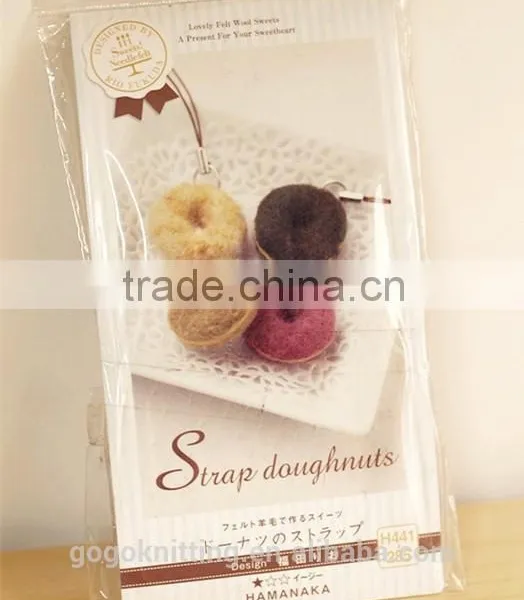 2016 Gogo Creative DIY Craft Needle Felting Cute Donut Accessories