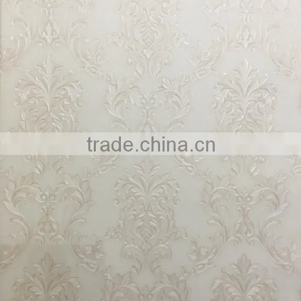 Vinyl Wallpaper With Golden European Flowers for House photo-6