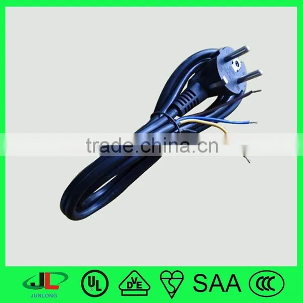 Hot Sale EU 3 Pin Right Angle Schuko Plug European Power Extension Cord photo-5