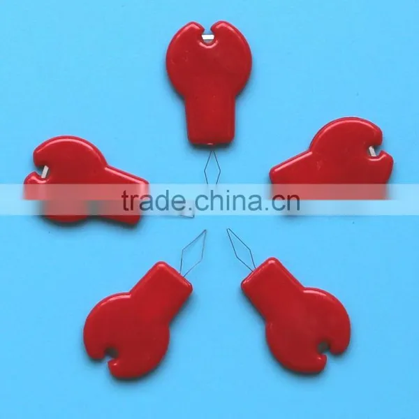 Needle threader with cutter