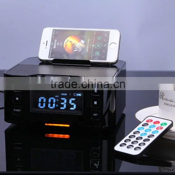 New Bluetooth Speaker Supported Dual Alarm Clock+ FM Radio For IPhone/Android Phones photo-3