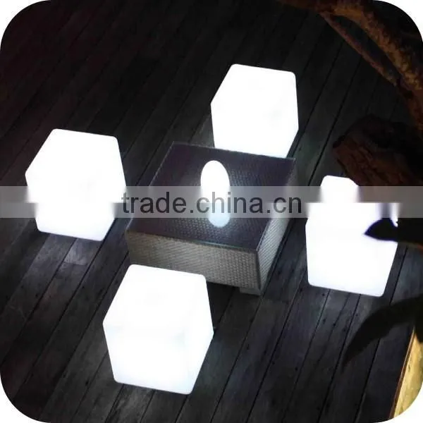 Glowing Illuminated PE Plastic Led Cube Chair With Light photo-2