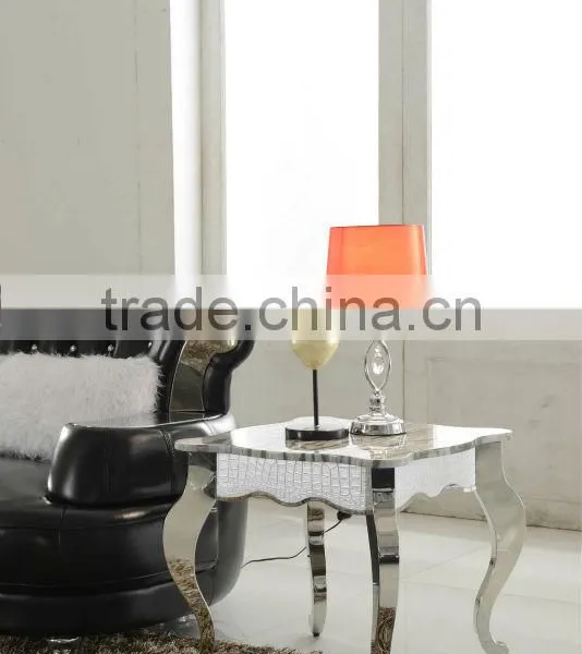 Marble Top Stainless Steel Leg Coffee Table Side Table B105 photo-2