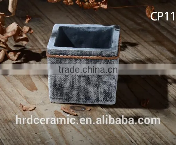 Popular Envoirmental Cement Decorative Plant Pots Indoor photo-4