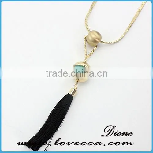 Dubai Gold Necklace Fashion Gold Long Chain Gemstone Necklace photo-3