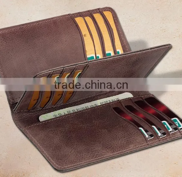 Slim Leather Rfid Card Holder ID Window Leather Card Holders photo-2