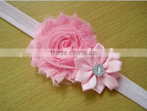 Cute Fabric Flower Hair Scrunchies for Kids photo-2