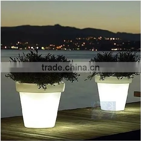 LED Large and Tall Flower Pots /led Cheap Plastic Lighted Mosaic Flower Pots for Sale photo-5