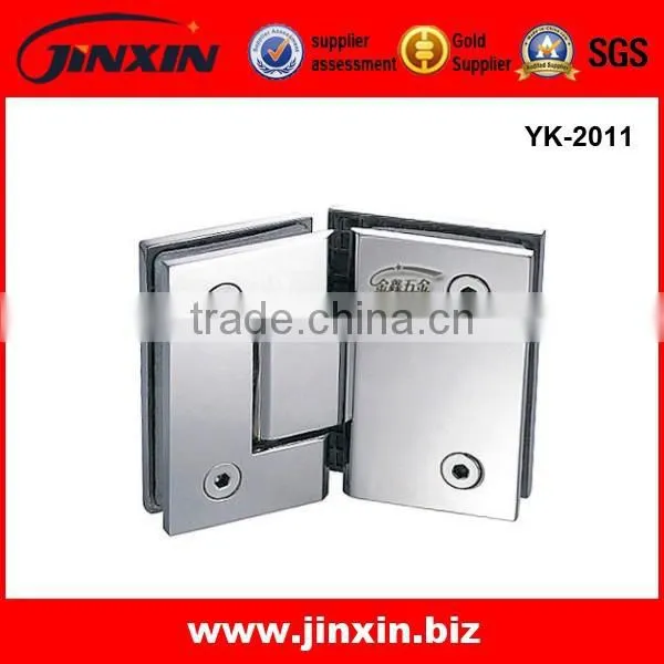 Simple Glass Sliding Door Bathroom Shower Cabin With Frameless Glass Hinges Bath Room photo-2