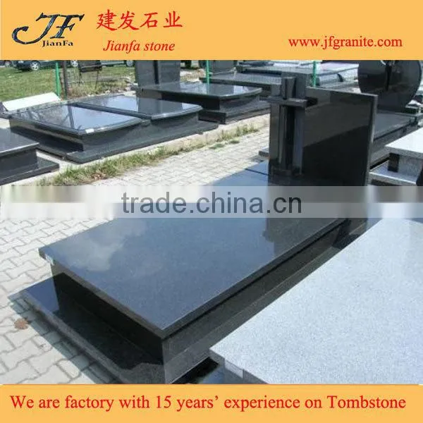 Cheap China 654 Dark Black Granite Headstones photo-2