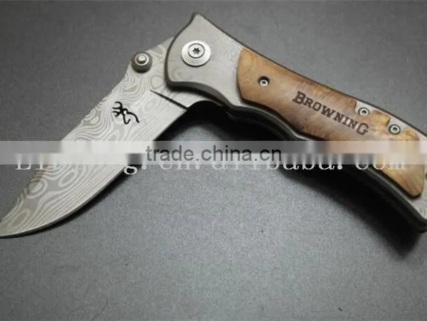 Special Gift for Men 400C Damascus Folding Knife photo-4