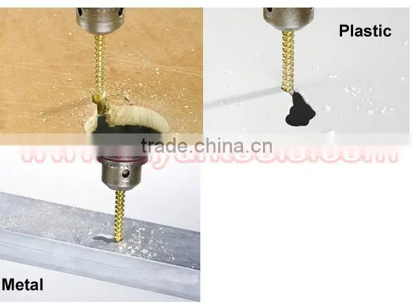 6pcs/set Titanium HSS Saw Drill Bit Electric Drill Hemp Flowers Drill Bits Set 1/4" 6.35mm Hex Shank photo-6