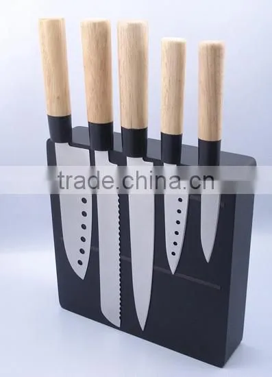 Magnetic Knife Block With Wooden Handle Japanese Kitchen Knife Set