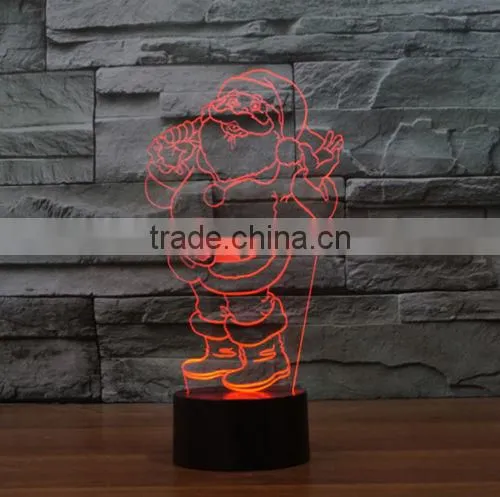 New Santa Claus 3D Touch Table Lamp Creative Lamp LED Lamp Vision Night Light photo-2