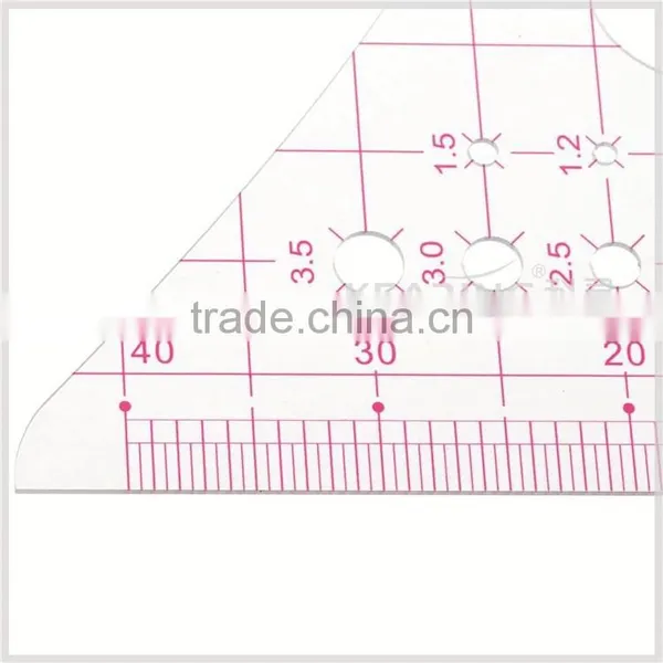 Kearing 1/4 Plastic Sandwich Line Scale Ruler / PVC Triangle Scales at Factory Price # 8514 photo-5