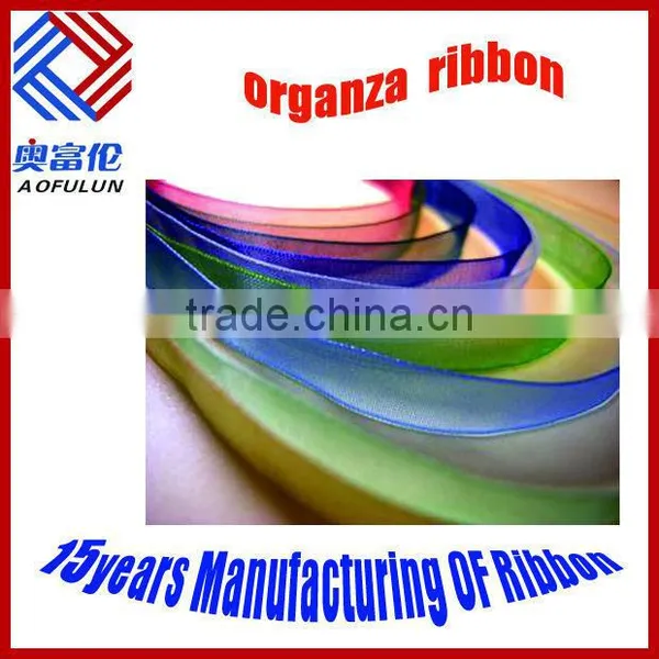 Beautiful Double Sheer Ribbons Silk Organza Ribbon photo-5
