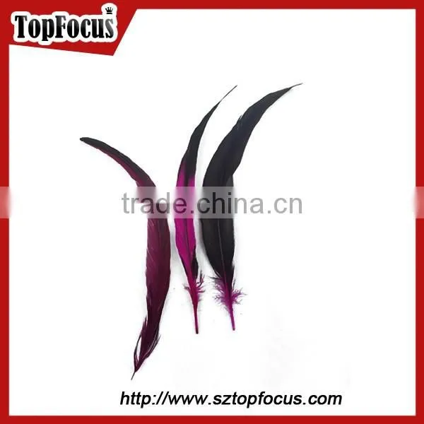 Lower Prices Artificial Dyed Rooster Coque Tail Wholesale Feathers Types photo-4