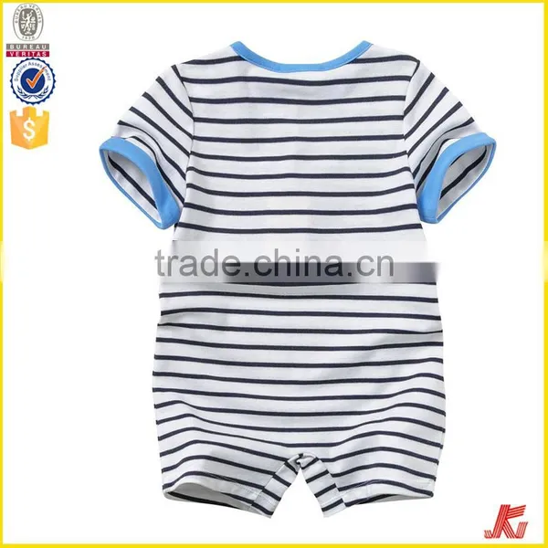 Stripe Baby Rompers Stripe Baby Rompers Cotton photo-3