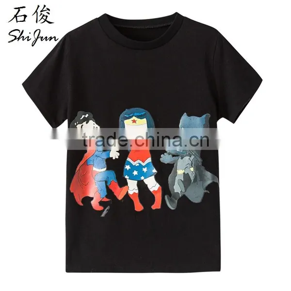ShiJ 2017 Bat Man Cartoon Boys T Shirt