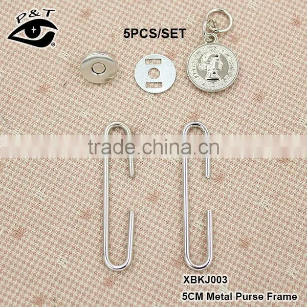 Wholesale Purse Handles Fashion Metal Hardware 5CM Frame For Purse Handbags photo-2