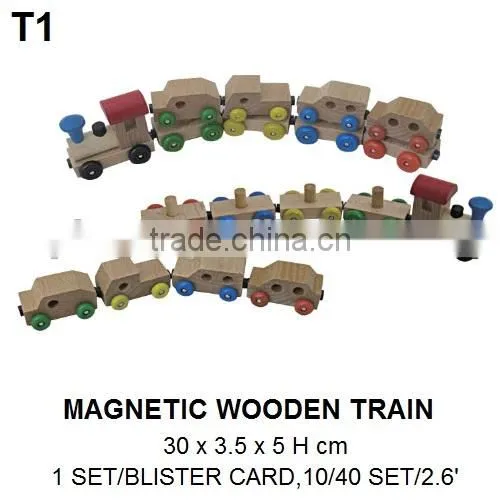 FUNNY MAGNETIC WOODEN TRAIN TOY FOR KIDS photo-2