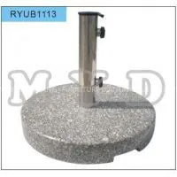 Outdoor 20kgs Round Grey Granite Umbrella Base