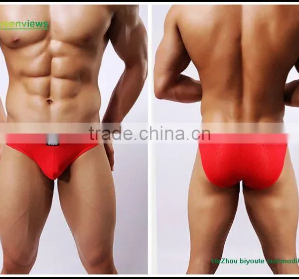 Sexy Colorful Mens Boxer Briefs in Own Design Man Sexy Underwear Transparent Men's Knitted Briefs photo-4