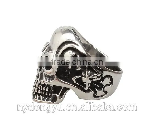 Skeleton Mens Titanium Ring/creative Mens Skeleton Ring/men Top Quality Ring photo-3