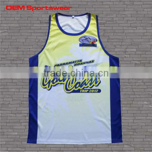Wholesale Custom Sublimated Running Shirts