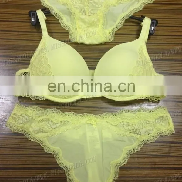 Missadola Wholesale 88% Nylon12% Spandex Women Lace Underwear Latest Sexy Padded Push up Brassiere G-string High Qualtiy Bra Set photo-3