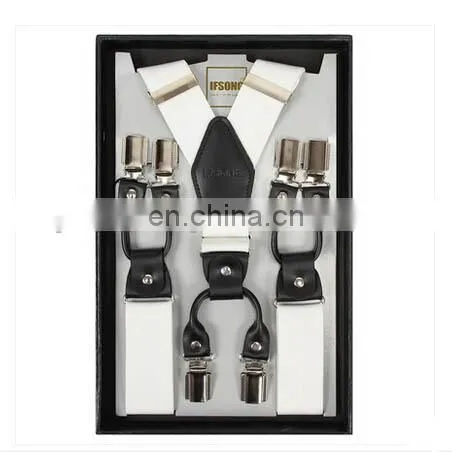 Factory Direct Sale 3.5cm Muti Colors Top Strong Quality Clips Men Suspenders photo-5