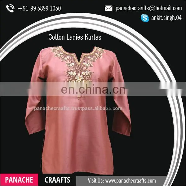 Best Quality Handwork Latest Ladies Designer Cotton Kurtis photo-3