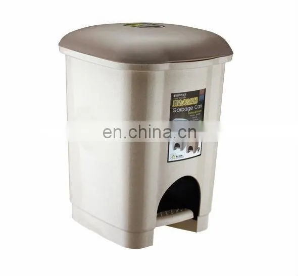 Pedal square garbage container