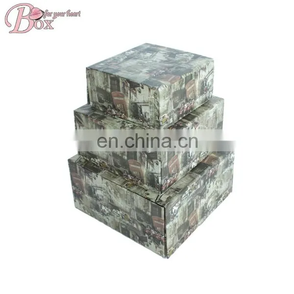 Hot Sale Cardboard Flower Clothing Storage Box Folded Paper Floded Hat Box photo-3