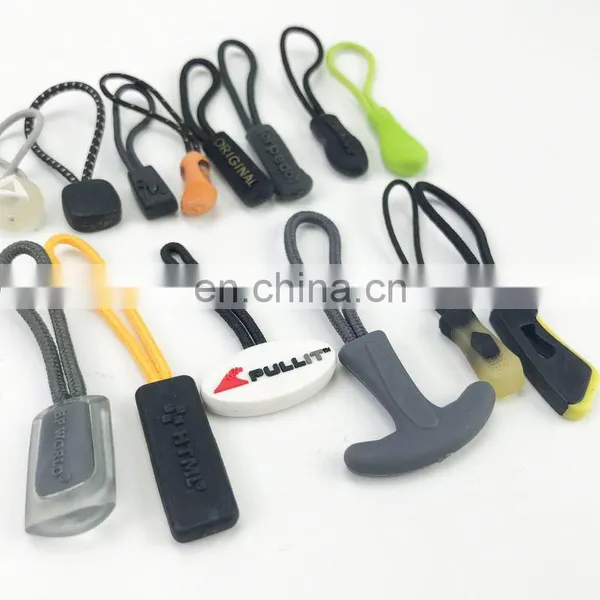 Sinicline Factory Price Wholesale Custom Quality Sportswear Rubber Silicone Zipper Pull photo-3